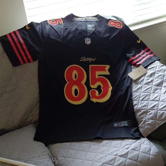 Nike Black Jersey with Red and Gold Accents - Picture 2 of 6